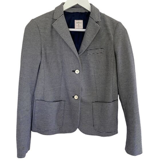 Gap The Academy Blazer size 2 striped pockets - Picture 1 of 5
